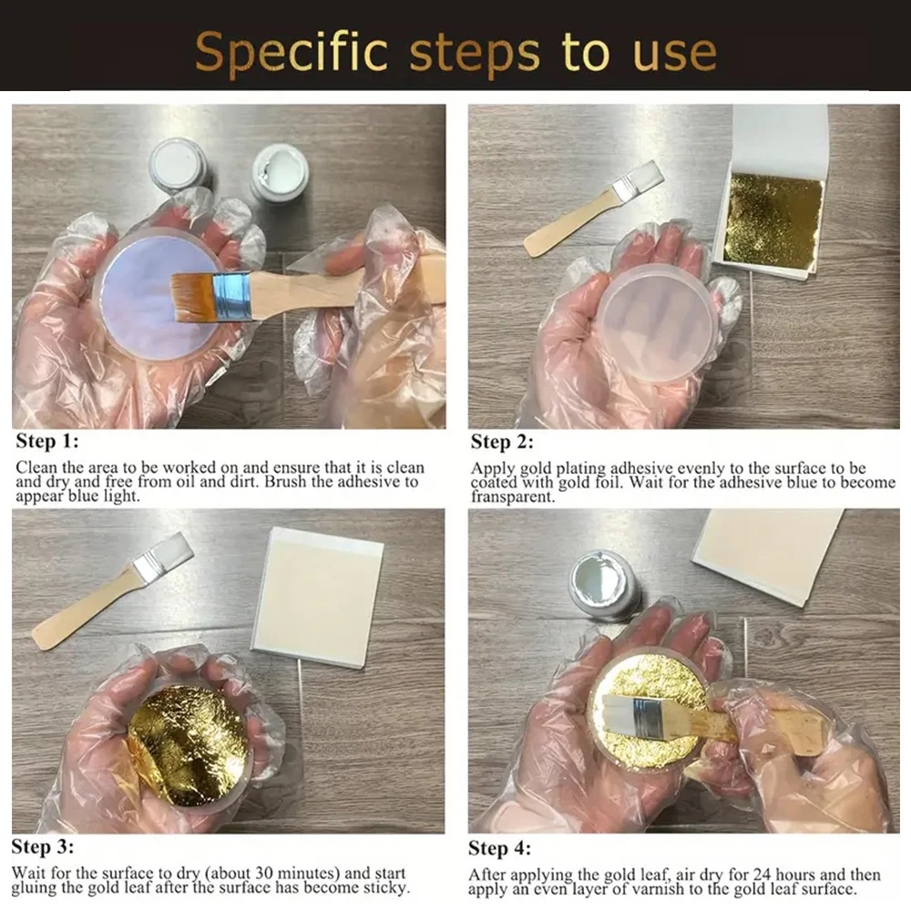 Kit adhésif pour dorure feuill - Woodworking Resin avis et prix